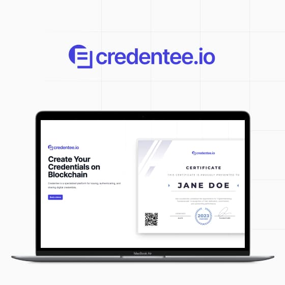 Credentee website image