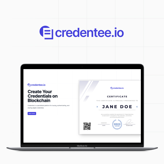 Credentee website image